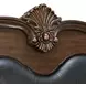 Concerto Black and Brown Queen Upholstered Panel Bed