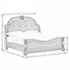 Concerto Black and Brown King Upholstered Panel Bed