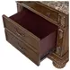 Concerto Brown 2 Drawer Nightstand with USB Charging