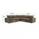 Cali Chocolate Brown Performance Velvet Modular Sectional