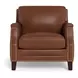 Camden Pecan Leather Living Room Set