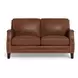 Camden Pecan Leather Living Room Set