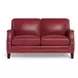 Camden Cranberry Leather Living Room Set