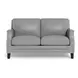 Camden Silver Leather Living Room Set