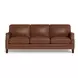 Camden Pecan Leather Living Room Set