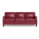 Camden Cranberry Leather Living Room Set
