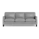 Camden Silver Leather Living Room Set
