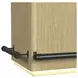 Cambria Off White and Natural 78" Rectangular Bar Table with LED