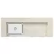 Cambria Off White and Natural 78" Rectangular Bar Table with LED