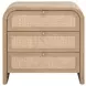 Cannes Brown 3 Drawers Nightstand