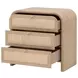 Cannes Brown 3 Drawers Nightstand