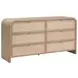 Cannes Brown 6 Drawers Double Dresser