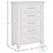 Henrik Ivory 5 Drawer Chest