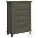 Henrik Grey 5 Drawer Chest