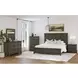 Henrik Gray King Panel Bed