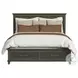 Henrik Grey King Storage Panel Bed