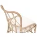 Caprice Blanche Natural Rattan Upholstered Dining Chair Set of 2