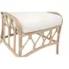 Caprice Blanche Natural Rattan Upholstered Dining Chair Set of 2
