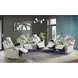Amias Oyster 75" Power Reclining Loveseat with USB Charging and LED
