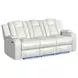 Amias Oyster 85" Power Reclining Sofa with USB Charging and LED