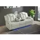 Amias Oyster 85" Power Reclining Sofa with USB Charging and LED
