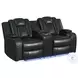 Amias Black Power Reclining Loveseat