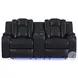 Amias Black Power Reclining Loveseat