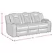 Amias Oyster 85" Power Reclining Sofa with USB Charging and LED