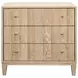 Carmack Cerused Oak Rectangular 3 Drawer Side Table