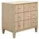 Carmack Cerused Oak Rectangular 3 Drawer Side Table