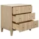Carmack Cerused Oak Rectangular 3 Drawer Side Table