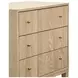 Carmack Cerused Oak Rectangular 3 Drawer Side Table