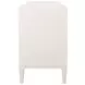 Carmack Matte White Lacquer Rectangular 3 Drawer Side Table