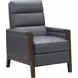 Carolyne Santa Fe Ocean Leather Push Thru The Arms Recliner