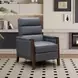 Carolyne Santa Fe Ocean Leather Push Thru The Arms Recliner