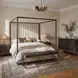 Foxleigh Brown And Antique Brass Nightstand