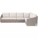 Caspian Ecru Weave Outdoor Performance Fabric Sectional