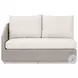 Caspian Ecru Weave Outdoor Performance Fabric Sectional