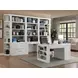 Catalina Cottage White 2 Piece 40" Library Desk with Hutch