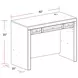Catalina Cottage White 40" Library Desk