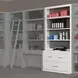Catalina Cottage White 2 Piece 40" Lateral File with Hutch