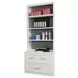 Catalina Cottage White 2 Piece 40" Lateral File with Hutch