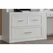 Catalina Cottage White 2 Piece 40" Lateral File with Hutch