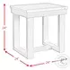 Jocelyn Brushed White End Table