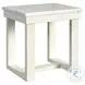 Jocelyn Brushed White End Table