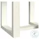 Jocelyn Brushed White End Table