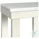 Jocelyn Brushed White End Table