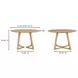 Godenza Natural 47" Round Dining Table
