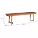 Godenza Brown Accent Bench