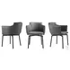 Suzzie Gray Swivel Dining Chair